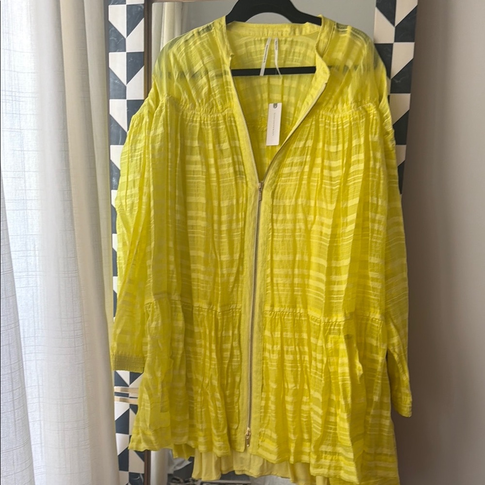 Lightweight Yellow Zip-Front Women's Jacket